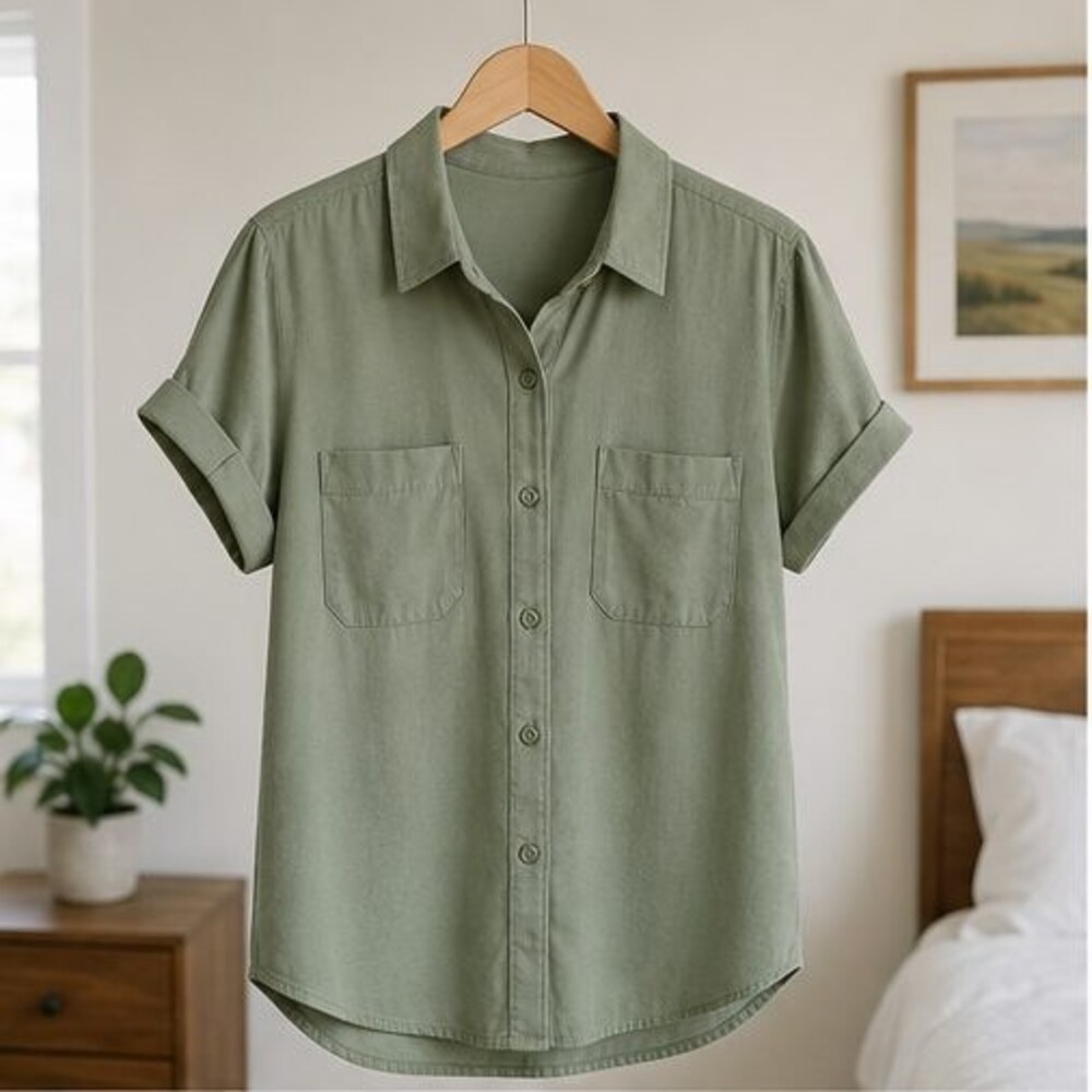 Sage Utility Pocket Shirt